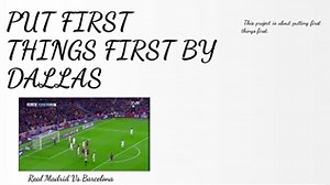 Put First Things First