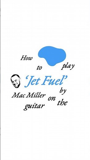how to play ‘Jet Fuel’ by Mac Miller on the guitar ✈️
