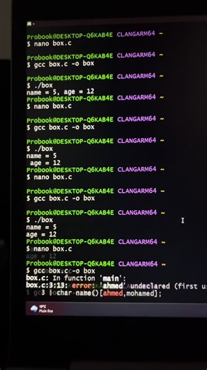 Language C 💪🏻😈 #coding #fyp #c #program #data