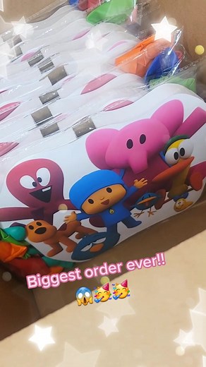 Packaging the Biggest Order Ever for a Pocoyo Themed Party