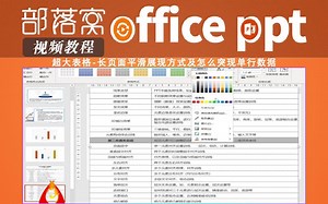 PPT超大表格视频：长页面平滑展现方式及怎么突现单行数据