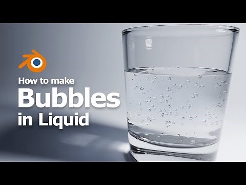 Blender - How to make Air Bubbles in Liquid - Sparkling Water