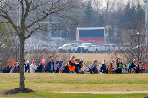 Plymouth-Canton students walk out to oppose ICE for 2nd time this year