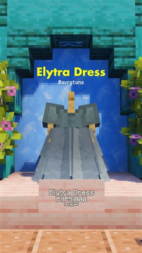 averagetuna on Instagram: "elytra dress | minecraft mini tutorial | #minecraft #minecraftbuilds #minecrafttutorial #minecraftbuilding"