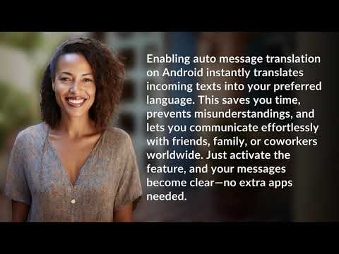 What changes when you enable auto message translation on Android?