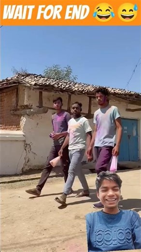 Happy Holi🫟Wait for end😂 #comedy #funny #realfools #realfoolsteam#entertainment#comedyreels #funny😂😅