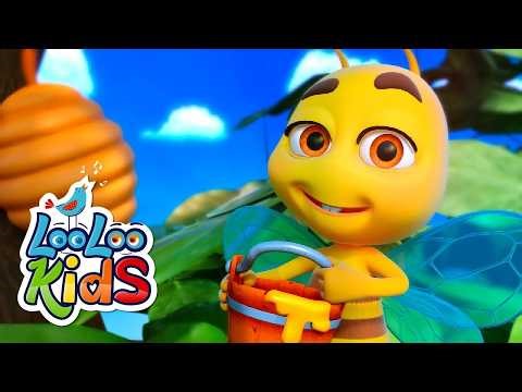 The Busy Bee Song 🐝🌼 | Cute Kids Poem for Learning & Fun