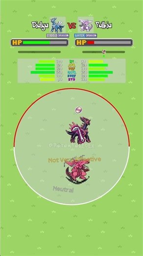 Dialga ⌛VS Palkia 🌌 #pokemon