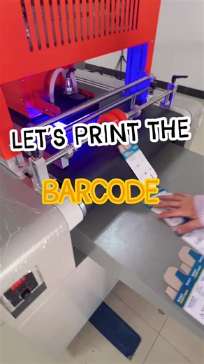 Printing barcodes and variable data on boxes is so easy! #barcodeprinter #uvprinter #uvprinting #paperbox #printingbusiness