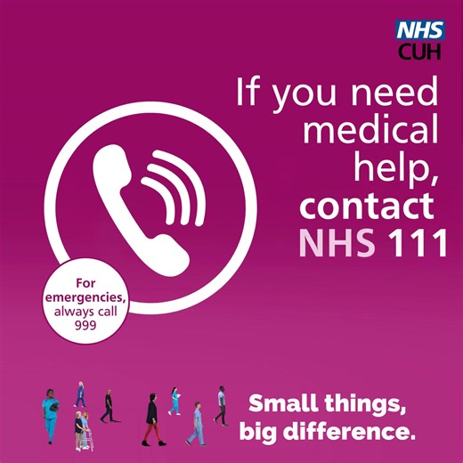 Help us care for those most in need. If you need urgent medical help but you're not sure where to go, use https://orlo.uk/4aWtY to get assessed and directed to the right place for you. Thank you for choosing the right service and helping us keep ED for life threatening emergencies. #SmallThingsBigDifference | Cambridge University Hospitals NHS Foundation Trust