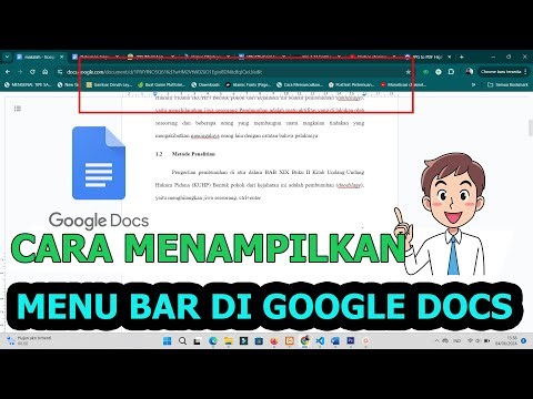 Cara menampilkan kembali menu yang hilang di google docs