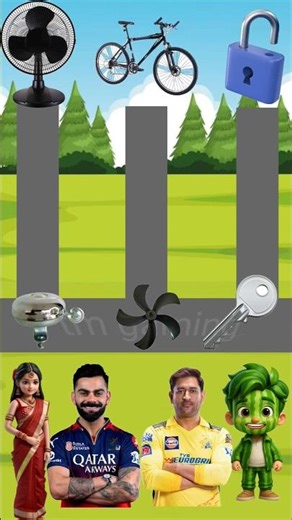 Best Position Lock 🔐, bell🔔, Key🔑, Tools Items Shorts, Funny VFX Shorts #shorts