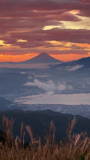 朝焼けで感動した高ボッチ高原の絶景！