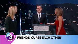 Jennifer Aniston and Lisa Kudrow Have Live Curse-Off on Kimmel