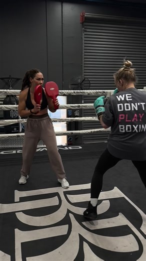 Kate Van Staveren | One way to fire someone up 🤭 whisper a name of someone they’d love to give a knuckle sanga 🤣 @motion.to.strike dishing out plenty 😤👊🏼🥪... | Instagram