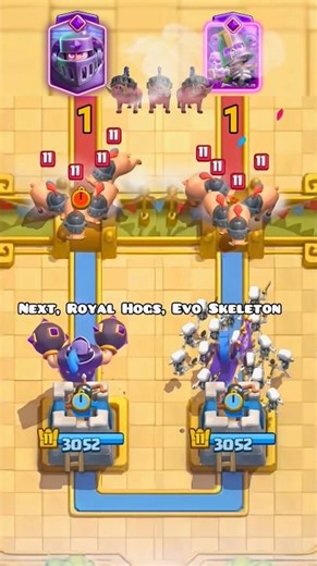 Evo Mega Knight vs Evo Larry 🛡️ Who Protects the Tower Best? #ClashRoyale #Shorts