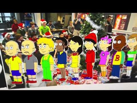 Classic Caillou misbehaves on Christmas party at school and gets grounded (Christmas special