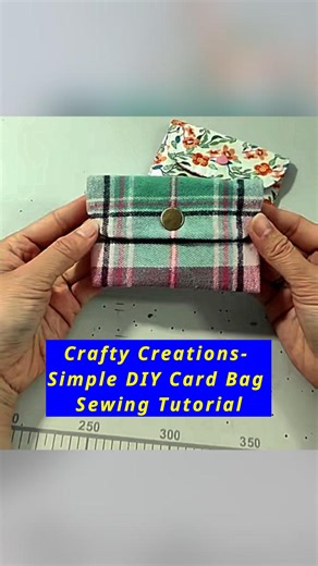 10K views · 142 reactions | Crafty Creations- Simple DIY Card Bag Sewing Tutorial #cardbag #minibag #handmadebag #diybag #fabricbag | All Girls' Things | Facebook
