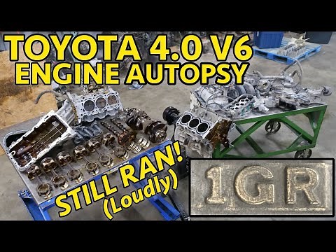 Toyota 4Runner 1GR-FE 4.0 V6 Blown Engine Teardown. Just A Slight Tick...
