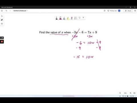 Pre Algebra: Linear Equation in One Variable -- 3 🧮