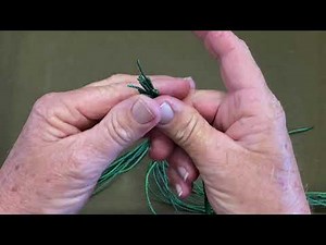 Making Cast Nets / Part 5 adding the Braille lines (Draw Strings)