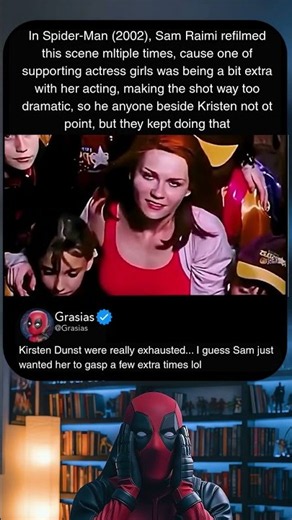 In Spider Man 2002, Mary Jane was betrayed by the stunt actress