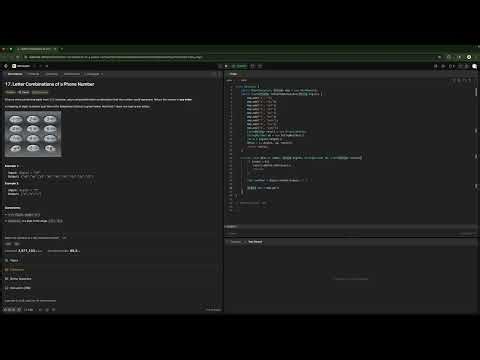 17 Letter Combinations of a Phone Number