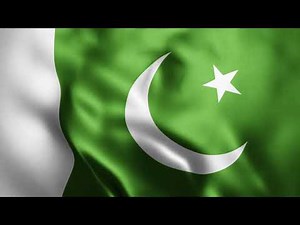 National Flag of Pakistan - Pakistani Flag Loop Animation - Realistic Fabric Flag of Pakistan