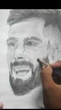 part 3 . Drawing on a player. Charcoal pencil and grafit pencil use😍 #gesturedrawing #pencilcoloring