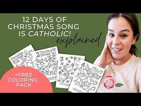 12 Days of Christmas Song is Catholic Explained | The Little Rose Shop