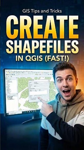 Create a Shapefile in QGIS in 60 Seconds! ⏱️ GIS Tutorial | QGIS