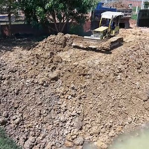 1.9K views · 33 reactions | Nicely Starting New Project Using Skill FILL LAND by Mini Dozer Pushing, Dump Truck Unloading Soil | BulldozeR PoweR | Facebook