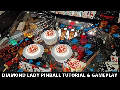 Diamond Lady Pinball Tutorial & Gameplay (Gottlieb 1988)
