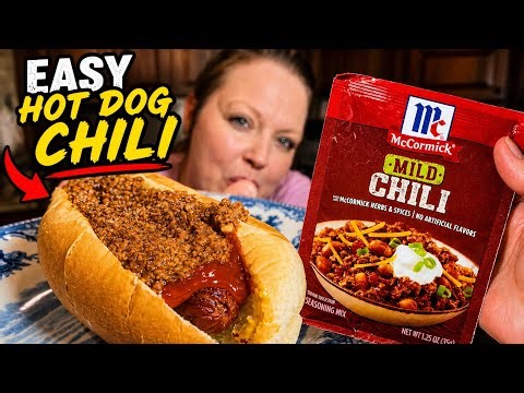 EASY Homemade Hot Dog Chili!!🌭