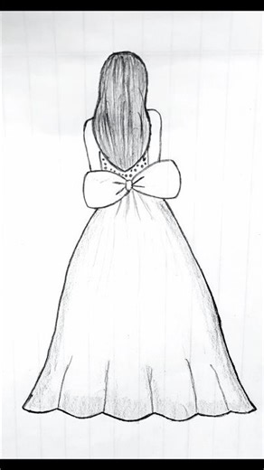 Easy girl backside drawing🤍💜#drawing#art #painting #easygirldrawing #girlbacksidedrawing #shortvideo