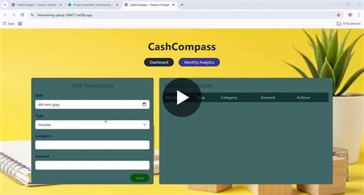 I’m excited to share my latest project – a Monthly Income Expense Tracker built using HTML, CSS, JavaScript Features: • Add, edit delete transactions (CRUD) • Month-wise data storage using… | Ganga M