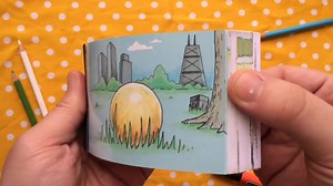 Here's a custom flipbook that was used for a proposal. I cut out some sections of the flipbook to create a secret compartment for the engagement ring to hide in. (More flipbooks at www.TheFlippist.com or instagram: theflippistflipbooks) | The Flippist: custom drawn flipbooks