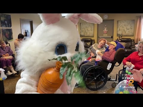 Easter Bunny Visits Nursing Home