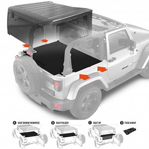 Jeep Wrangler JK 2DR Cargo Cover - GPCA