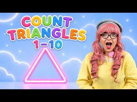 Count the Triangles 1–10 | Preschool Shape Game for Toddlers