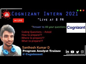 cognizant internship 2021 - assimilation test | coding questions asked | SQL | program | hackerrank