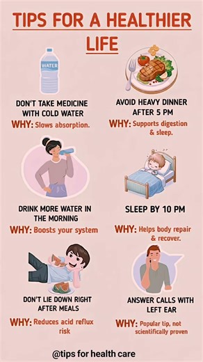 Tips for a Healthier Life | Simple Daily Habits for Better Health | #shorts #healthylifestyle #viral