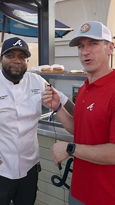 The Blue Moon Beer Garden at Truist Park has several great options for food! Heaps Pies has beef or chicken meat pies and jumbo pretzels with beer cheese. Be sure to check it out the next time you go see our Atlanta Braves! #braves #truistpark #beergarden #foodie #gobraves | Grill This Smoke That