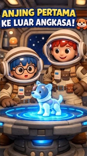 ANJING PERTAMA KE LUAR ANGKASA! 🐶🚀 | Kisah Haru Laika bareng Yaya & Azka