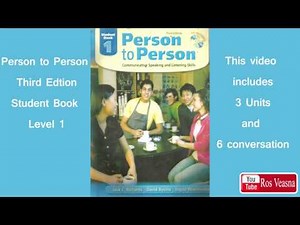 English Conversation Person to Person Unit 1-3