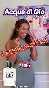 WOMEN REACT: Acqua di Gio Eau de Parfum by Armani | Compliment test GIO EDP