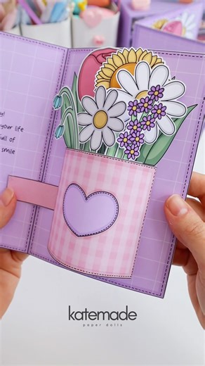 DIY Flower Card | templates in bio #diy #cardideas #diycard #papercraft