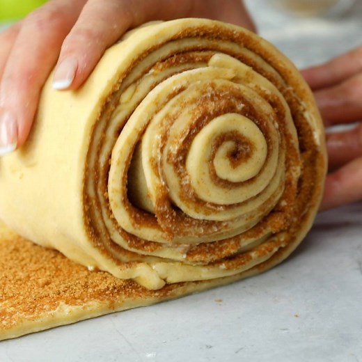 Giant Apple Pie Cinnamon Roll | Twisted