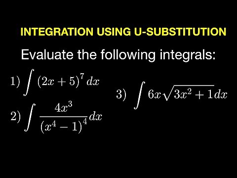 Integration Using u-Substitution (Algebraic Functions)
