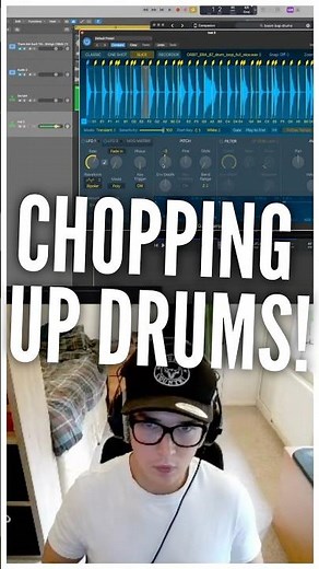 Chopping up drums using Logics Quick Sampler made SIMPLE! 🔥